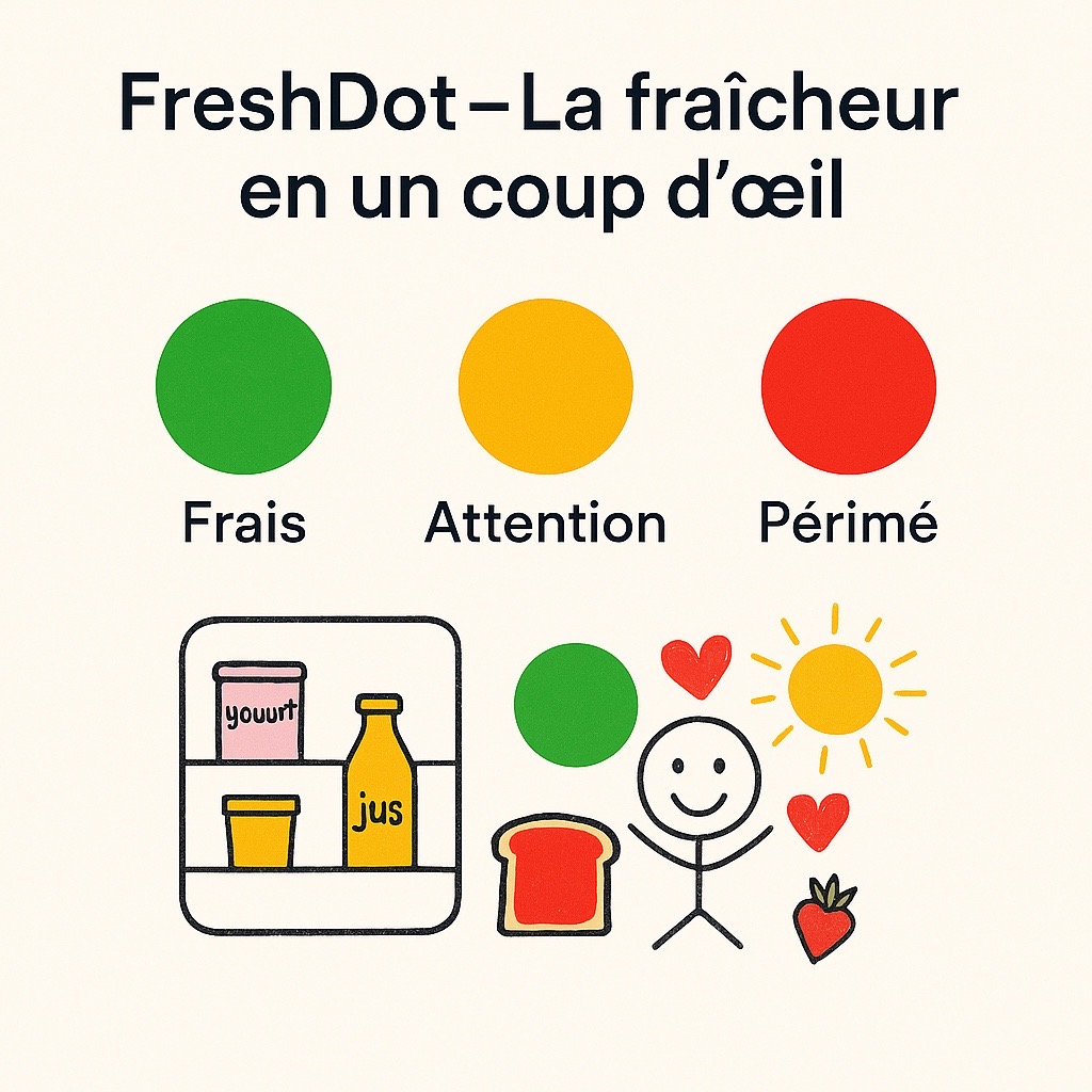 FreshDot – Frais/Attention/Périmé